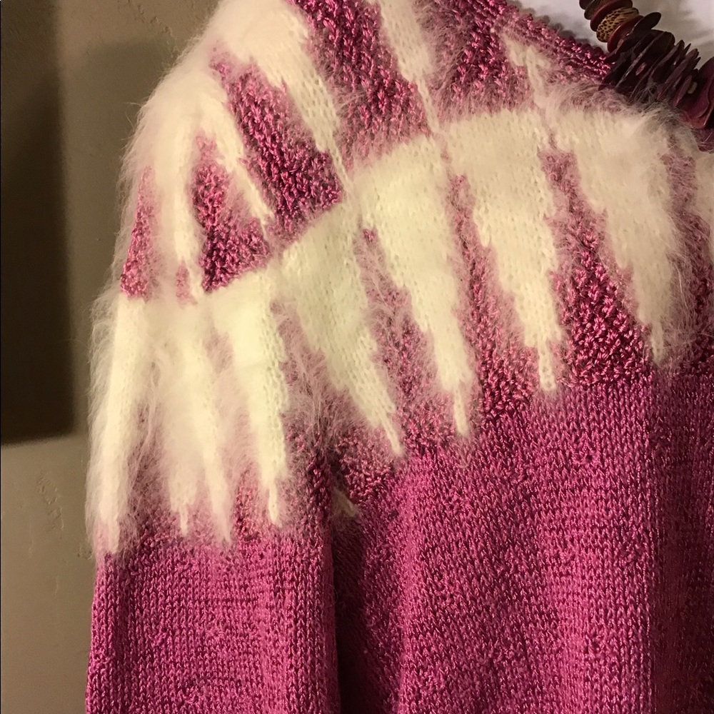 Vinatge Pink Angora Sweater - Picture 3 of 5